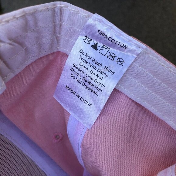 Eye Lashes Baseball Hat Women's Pink Adjustable Cap 100% Cotton​ - Picture 2 of 5